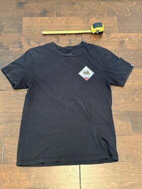 Salty Crew Shirt Mens M Black Bear Logo California Crew Graphic Tee Top